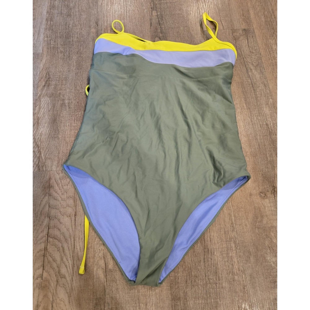 PrAna Lurisia One Piece Colorblock‎ Swimsuit Size L
